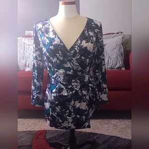 Jaclyn smith wrap blouse.